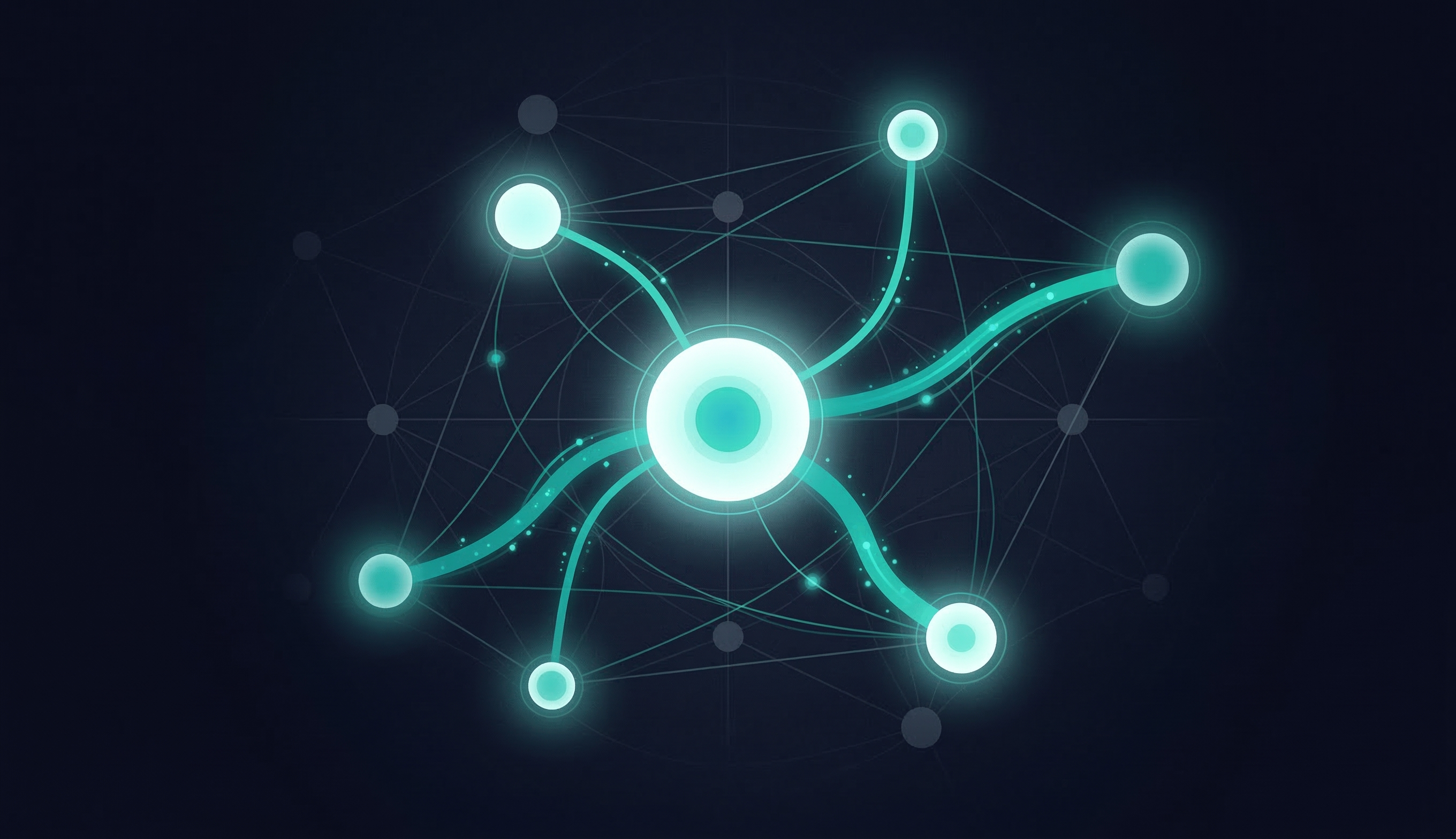 Connected business systems and data flowing between platforms